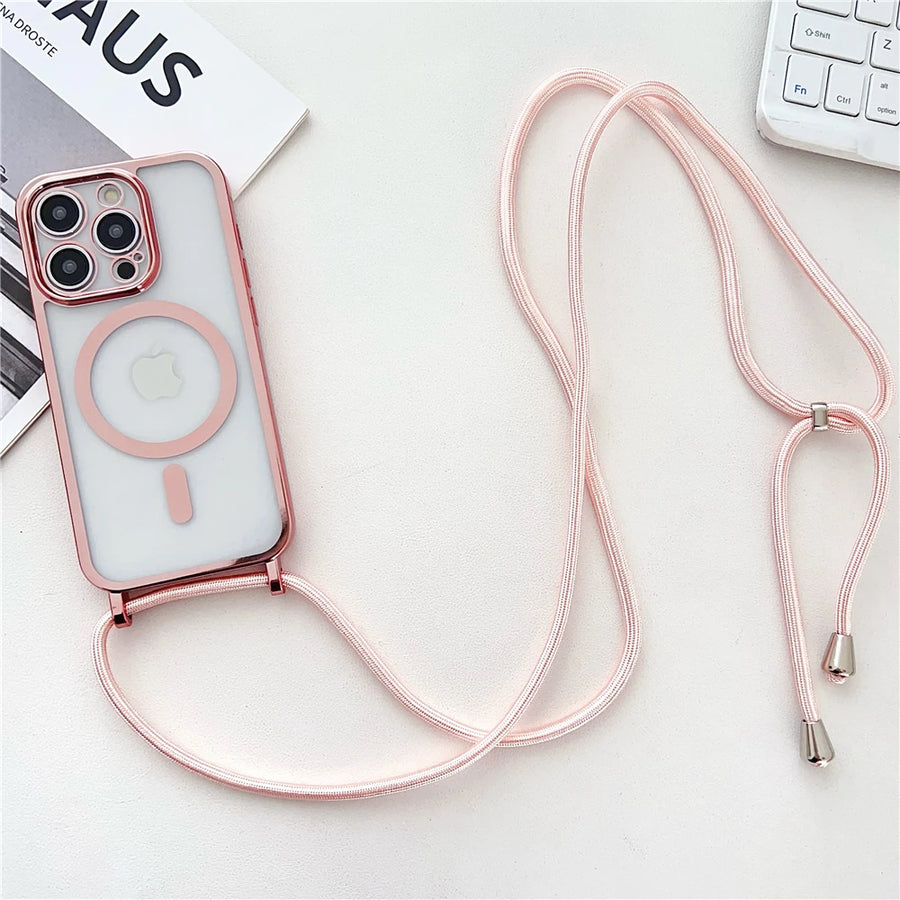 Coque Transparente Luxury MagSafe 🔥📱