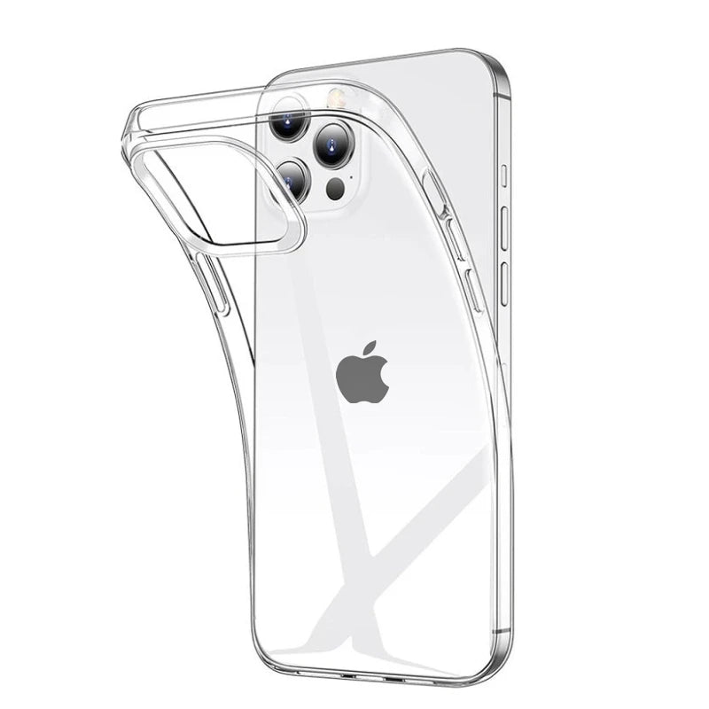 Luxury Ultra Thin Transparent Case for iPhone 17 16 15 11 12 13 14 Pro Max X XR 7 8 Plus Soft TPU Silicone Back Cover Clear Case
