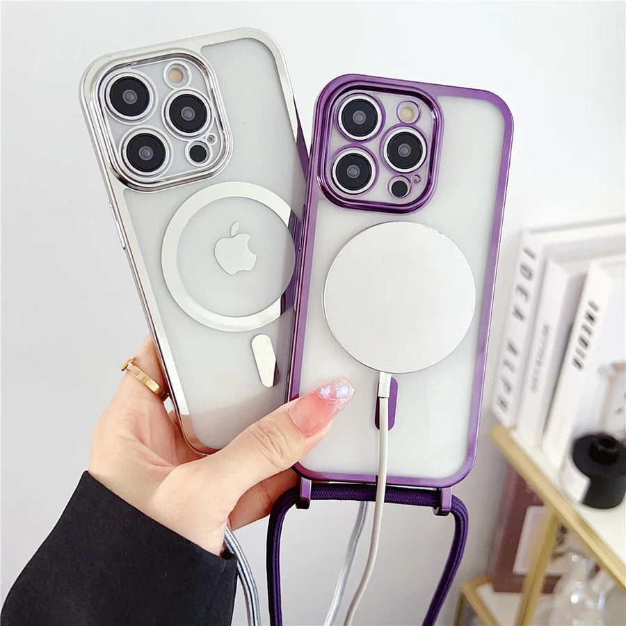 Coque Transparente Luxury MagSafe 🔥📱